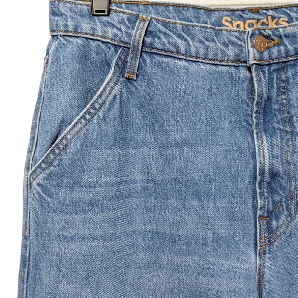 NWT MOTHER SNACKS! The Fun Dip Utility Puddle Wide Leg Jeans 28 - Picture 3 of 10